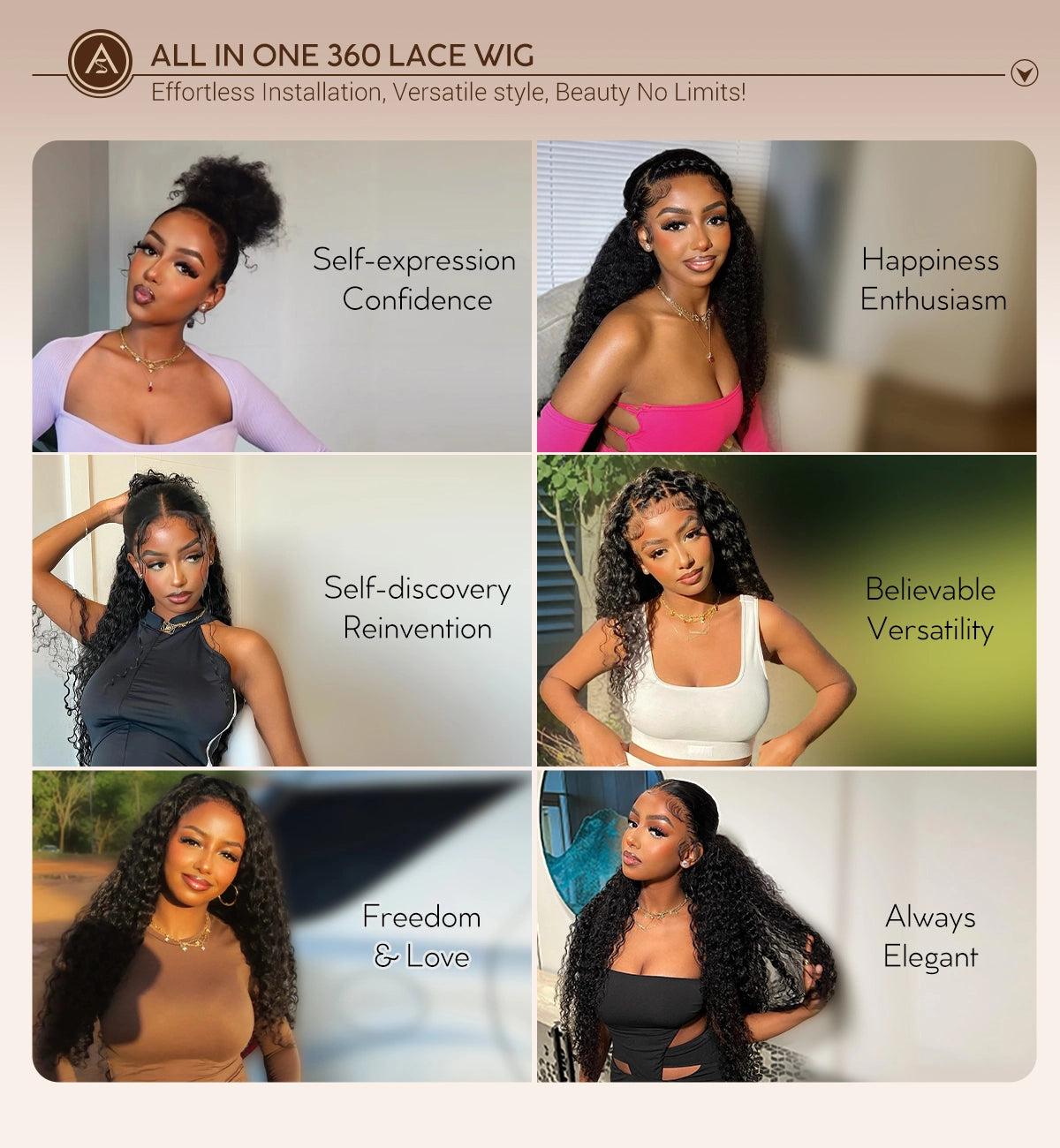 Layer Cut Body Wave With Bang 360 Invisi Strap Lace Frontal Wig Glueless Salon Hairstyles SpringStatements