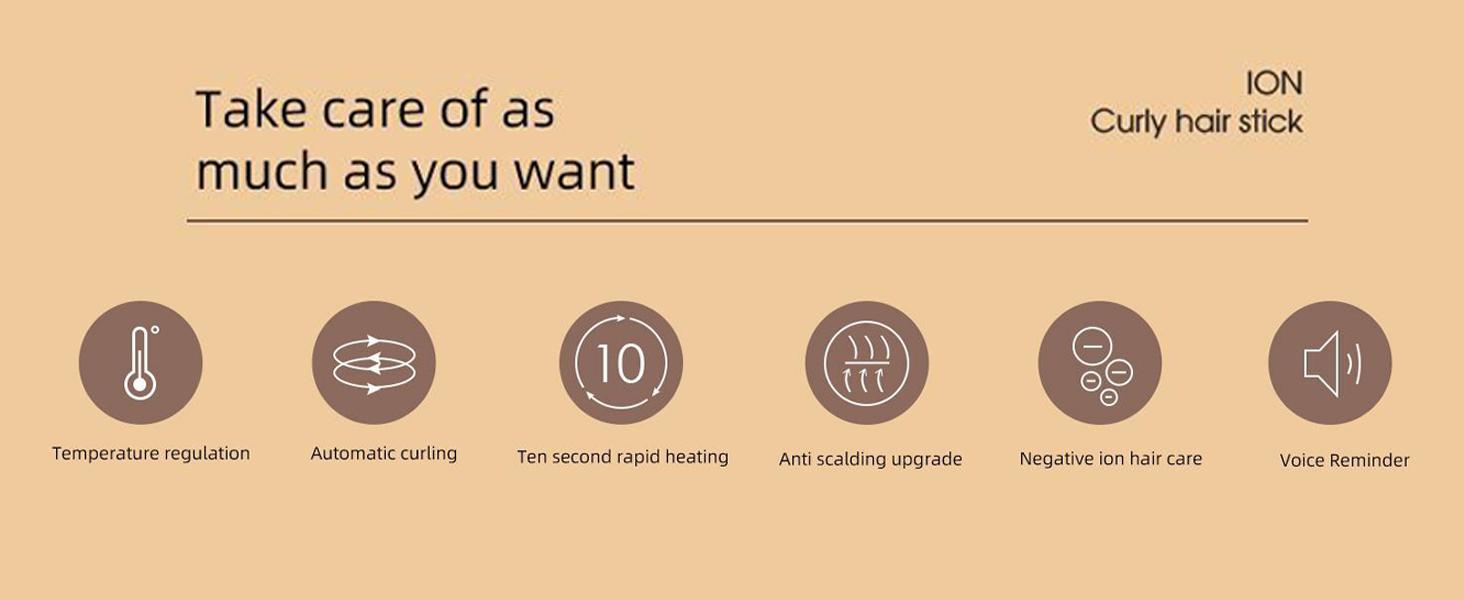 Fully automatic lazy curling stick, electric rotary curler, large curling without damaging hair 32mm Comfort Hair Curler