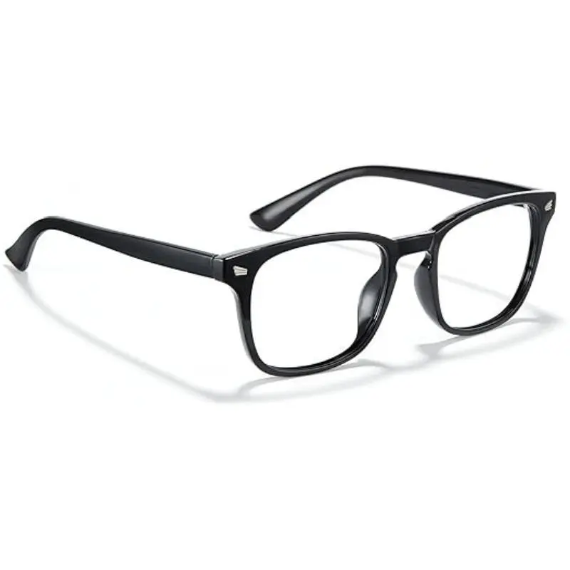 Retro Round Eyeglasses for Men & Women, Lightweight Sturdy PC Frame, Fashion Computer Glasses for Gaming & Work, Round Frame, Pc Frame Eyewear, Stylish Eyeglass