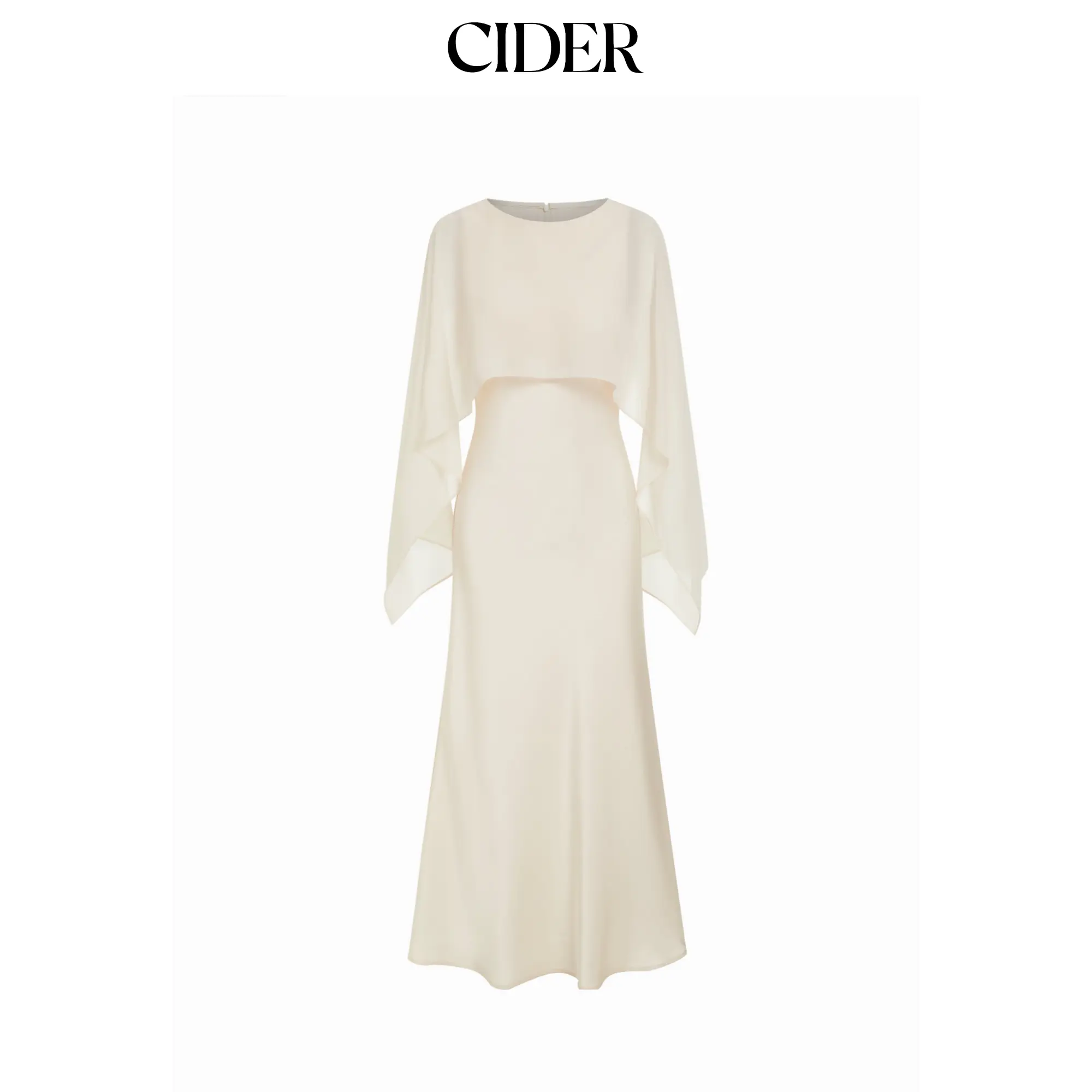 Cider Cloak Sleeve Wrap Mermaid Maxi Dress SohoChic