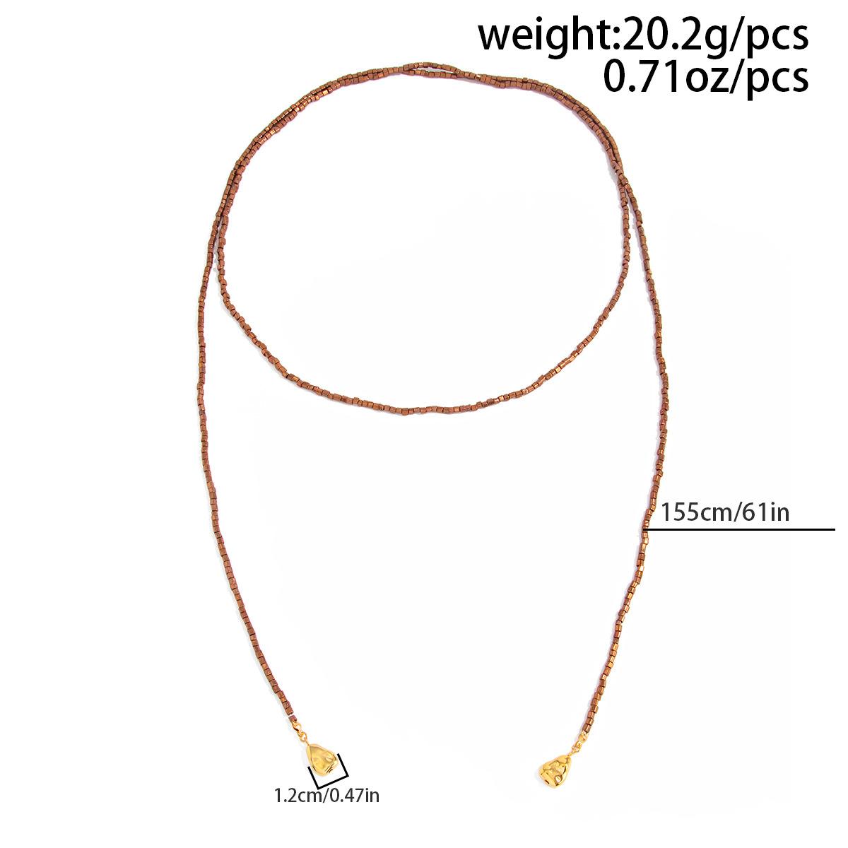 Hip Hop Irregular CCB Pearl Beaded Necklace Y-Shaped Disc Tassel Collarbone Chain Trendy Y2K Aesthetic Streetwear Layered Dainty Stylish Unique Fashion Jewelry Casual Stackable Accessories for Men Women Daily Party Street Hip Hop Outfit Wear
