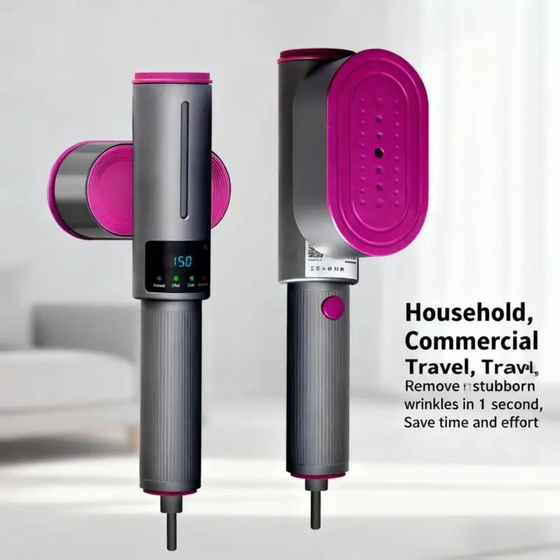 Portable Handheld Steam Iron, Quick Wrinkle Removal, Fast Heating, Large Ceramic Panel, Ideal for Home, Dorm, Travel, Office