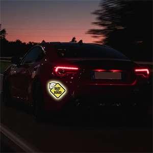 Baby On Board Sticker for Cars Trucks 2Pack High Intensity Reflective Waterproof Vinyl Safety Signs for Rear Side Windows Bumpers Vehicle