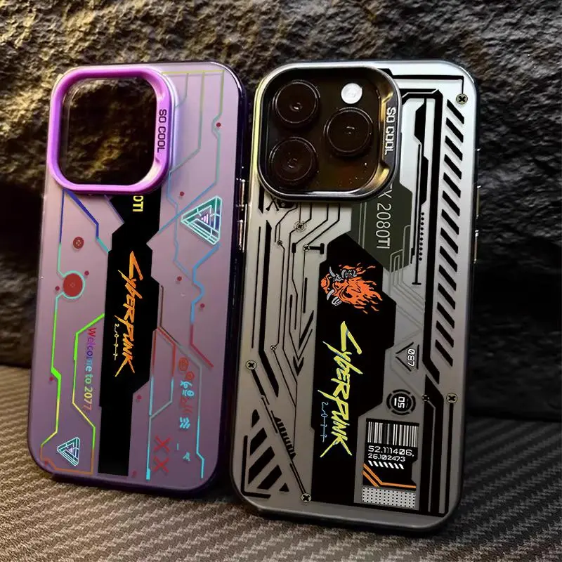 Matte Hard Protection Casing for Samsung Galaxy Smartphone, Cellphone, Handheld Devices (S25, S24 Ultra, S23, S22, S21 Plus, FE, A56, A36, A26 5G, A16, A06 4G, Note 20) - Cool Cyberpunk Design Mobile Phone Accessory