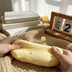 Cheese Cube Stress Ball, Big Cheese Shapeable Squeeze Ball, Non-Bounce Fidget Toy, Squishy Fidgets, Asmr Sensory Anti-Stress, Christmas Gift