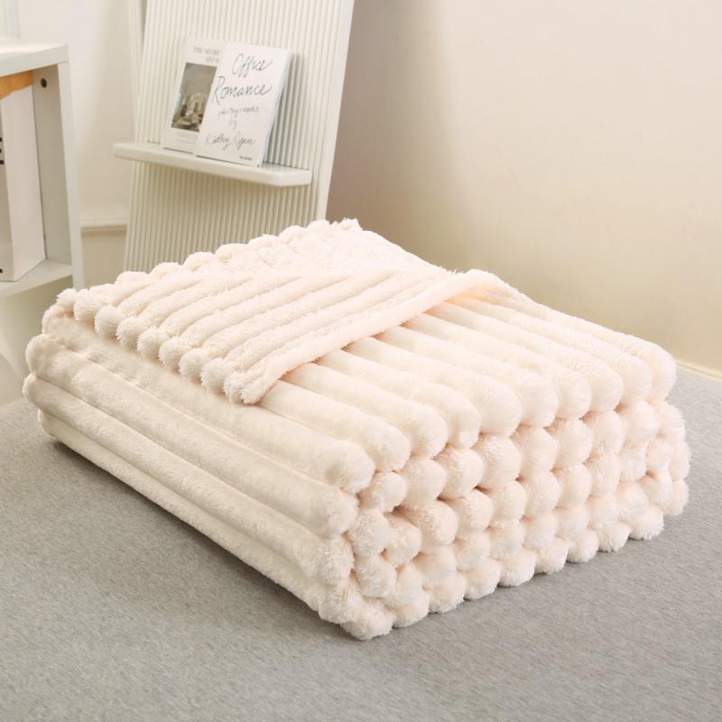 4cm Drawstring Blanket Strips, Soft Polyester Material, Ideal for DIY Crafts & Sewing Projects, Durable and Easy to Use, Knitted Blanket