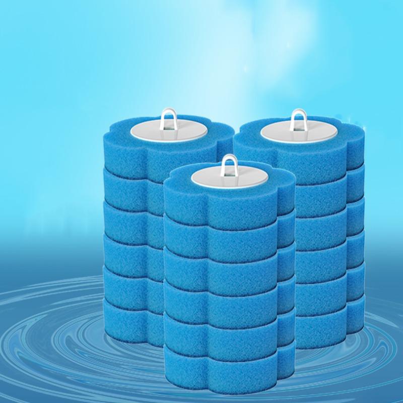 Disposable Toilet Brush Head, 1 Set 360-Degree Rotatable Toilet Cleaning Brush Head with Cleaning Liquid, Bathroom Cleaning Tool, Toilet Bowl Cleaners #GLOBAL PICKS