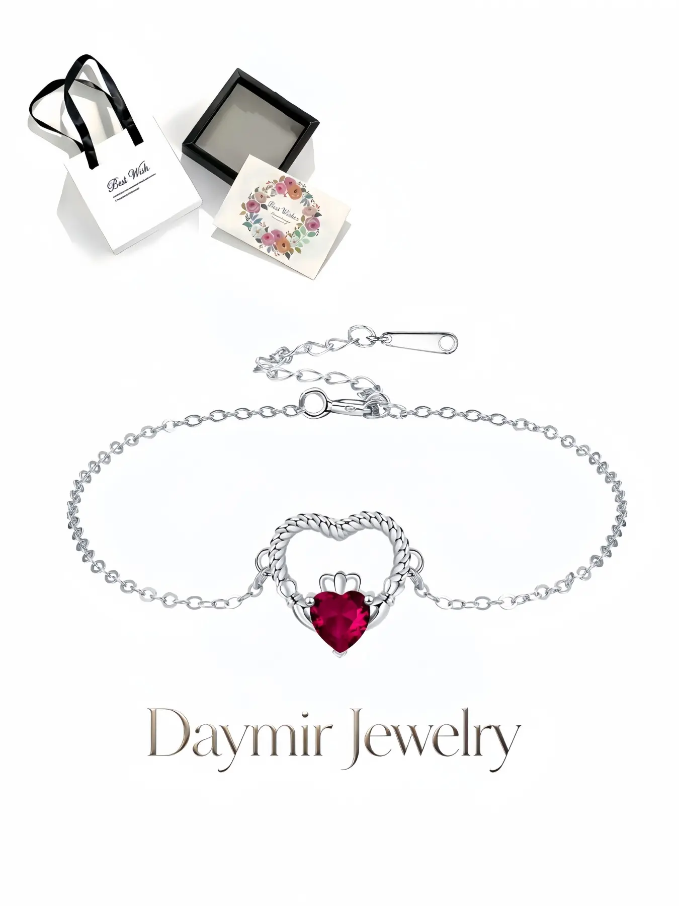 "Claddagh Heart", heart twisted rope cat paw bracelet for women, packed in an exquisite drawer jewelry box. Ideal gifts for birthdays, Mother’s Day, Valentine’s Day, Christmas and anniversaries.