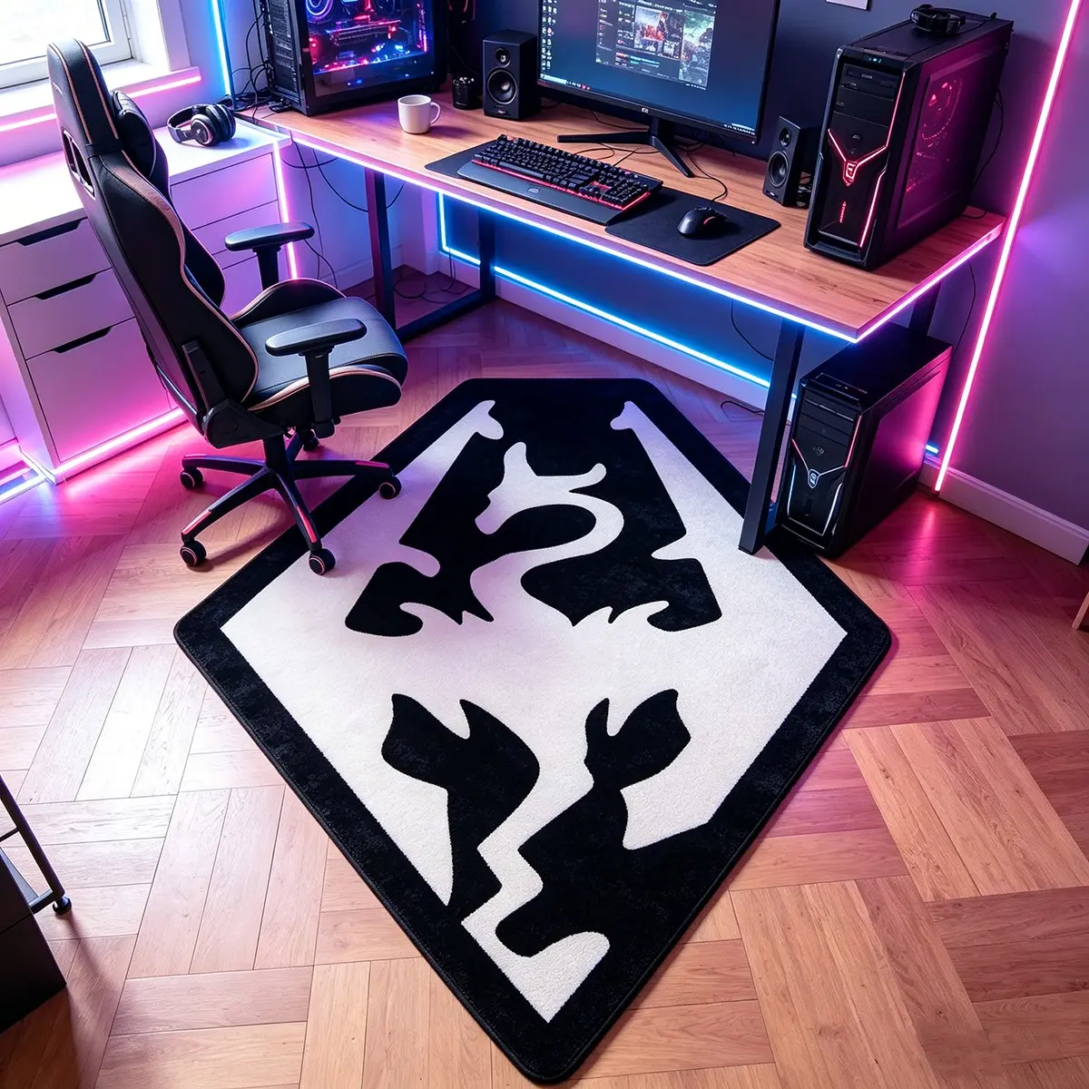 Dragon Shield Plush Rug, Skyrim Merchandise, Modern Art Sofa Mat, Minimalist Desk Pad, Washable Casual Corner Carpet, Soft Area Rug, Home Decor Rugs