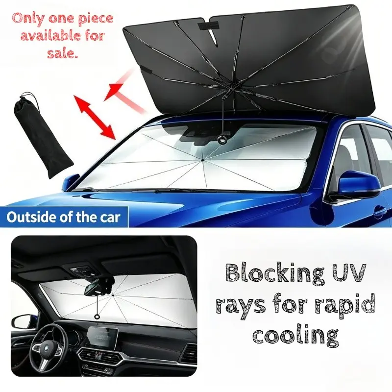 Multi Purpose Convenient Foldable Car Windshield Sunshades Windscreen Shade Cover Interior Protechor Accessorie Part Auto Parasol Umbrella Front Covers Front Window Sun Shade For Car