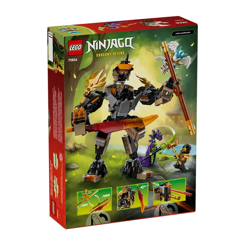 LEGO Ninjago Dragons Rising 71854 Buildable Dragon Warrior with Sword and Shield for Kids Ages 7+