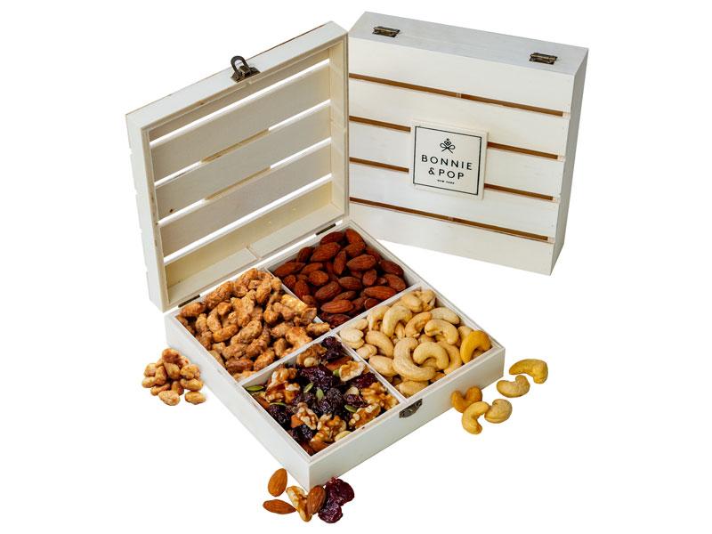 Gift Basket, in Reusable Crate, Healthy Gift Option, Gourmet Snack Food Box, with Unique Flavors, Great for Feel Better, Sympathy Birthday Bonnie Pop Gift Basket, in Reusable Crate, Healthy Gift Option, Gourmet Snack Food Box, with Unique Flavors, Great for Feel Better, Sympathy Birthday Bonnie Pop