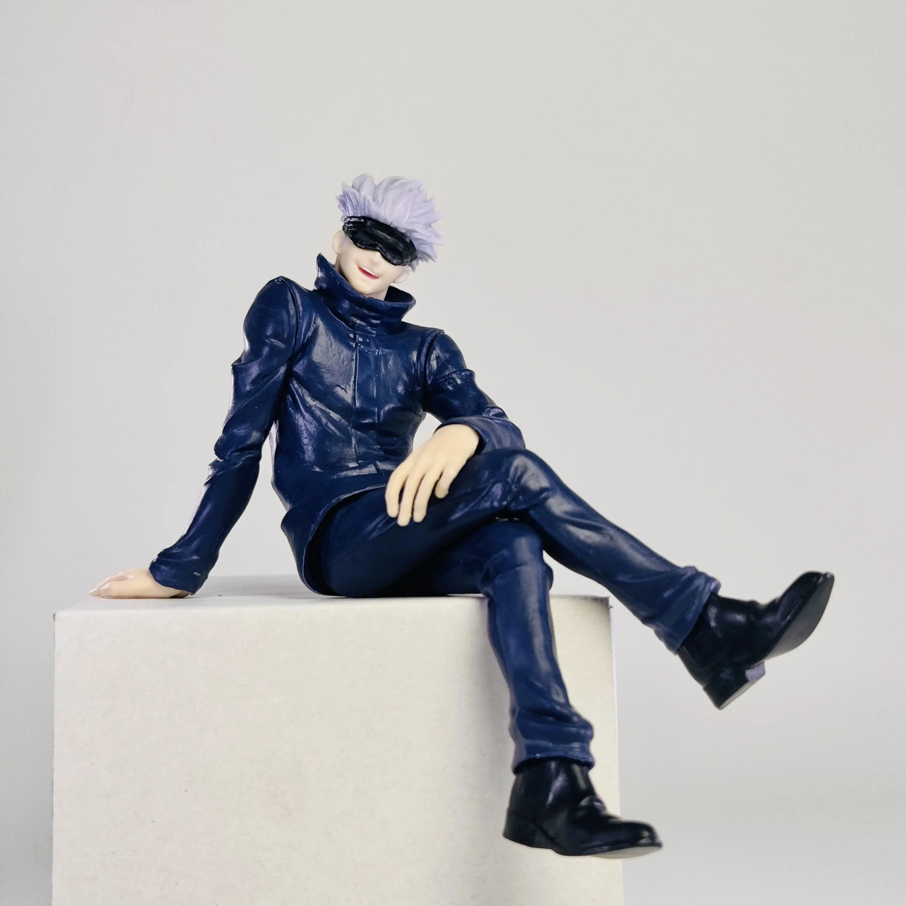 Hot New Jujutsu Kaisen Anime Figure Sitting Satoru Gojo Figure Collection Model PVC Action Figures Anime Decoration Toys Gifts
