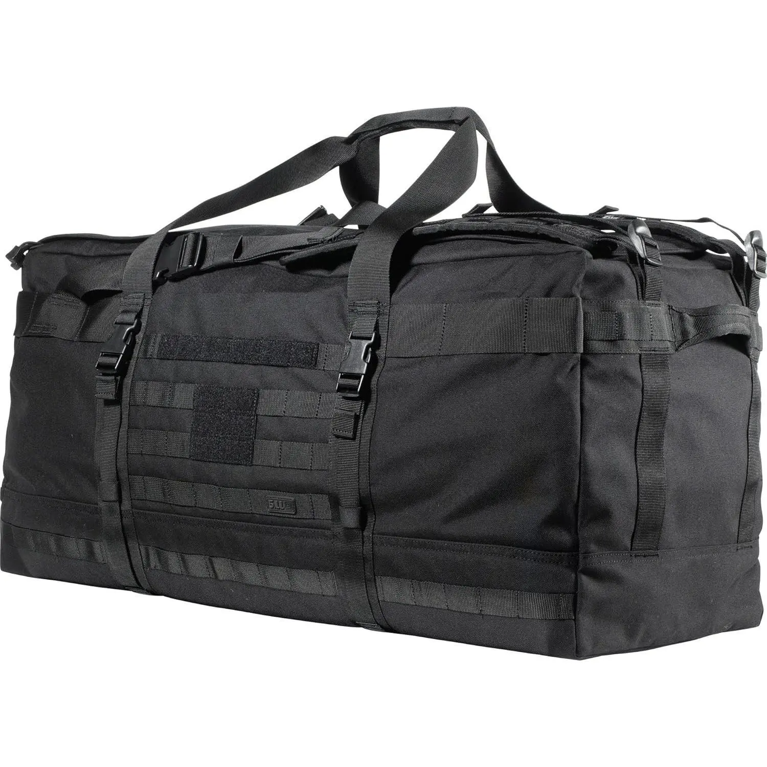 5.11 Tactical Rush LBD Xray Large Duffle Bag Deploy Backpack, Black | Style 56295ABR, Black, 106L Extra Large Duffle, Molle, Waterproof, Heavy Duty Deployment Bag, 1050D Nylon, EDC, Carry