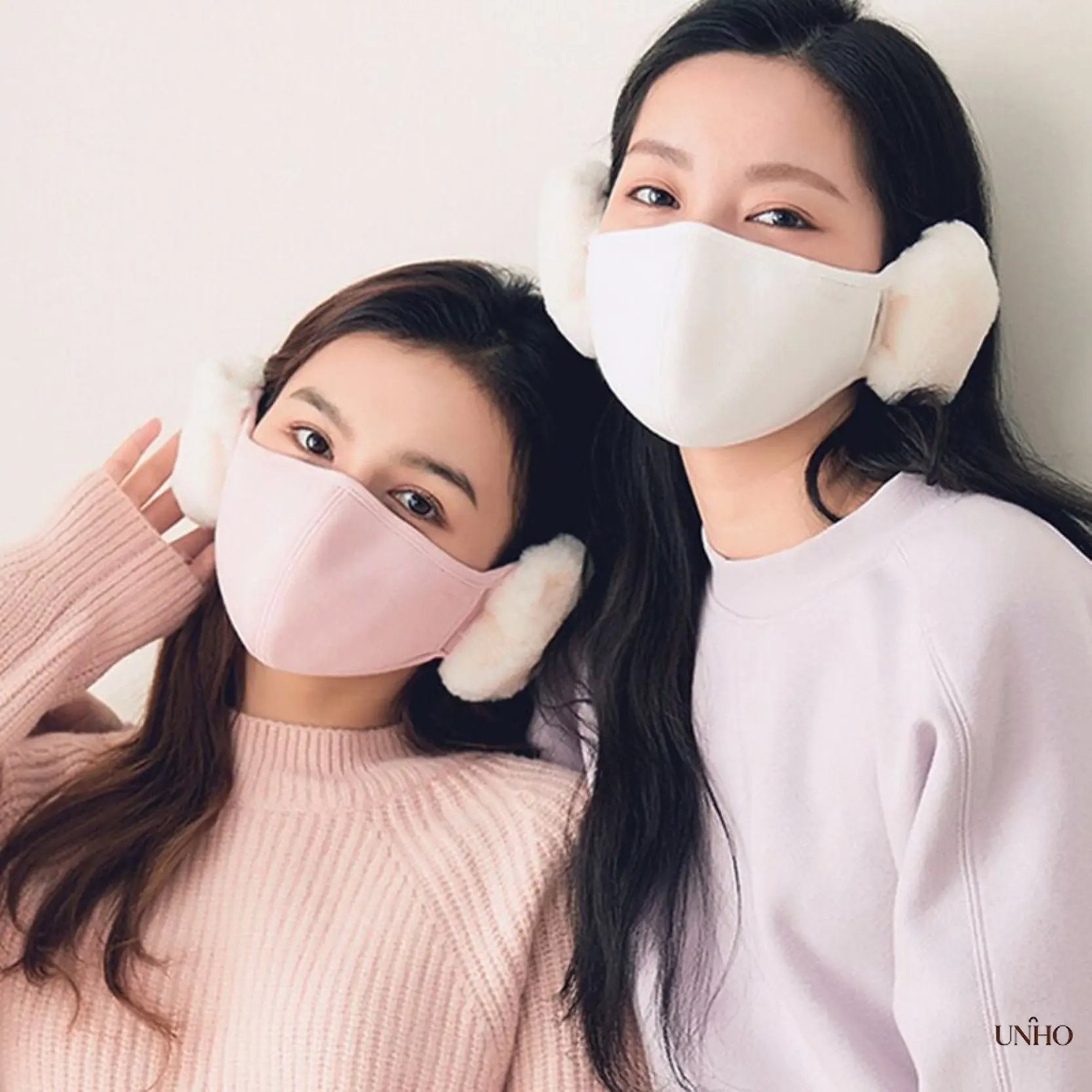 Women’s 2026 Winter New Integrated Cloud Earmuff Face Mask, Thickened 3D Windproof Thermal Full Face Cover, Cute Cold-Resistant Outdoor Accessory For Daily Commute, Cycling & Street Outfits
