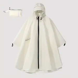 One-piece zipper hoodie and raincoat