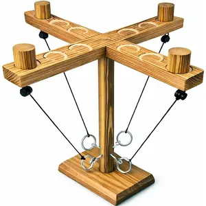Ring Toss Game for Adults, Wooden Hook and Ring Game, Tabletop & Yard Games for Indoor Outdoor Social Play, Party Games for Family and Friends, Gift Ideafidget toys