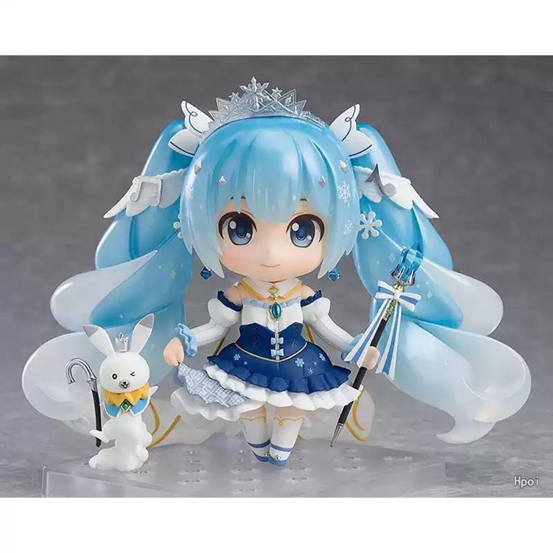 Hatsune Miku Animation Game Peripheral Toys Sakura Snow Miku Anime Action Movable Model Figures Collection NTR