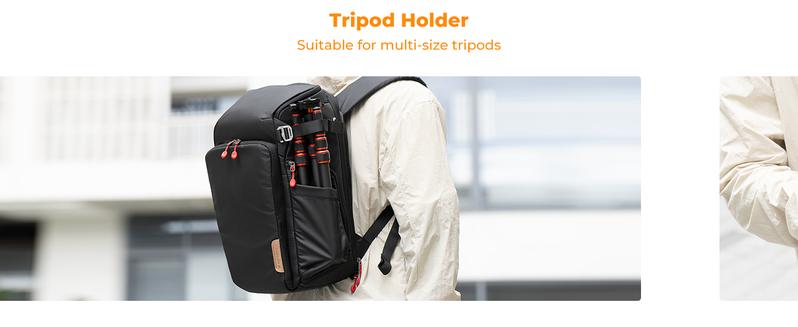 K&F CONCEPT Camera bag Backpack Waterproof 25L Large Capacity Camera Case with Raincover 15.6 Inch Laptop Compartment Compatible with Canon/Nikon/Sony/DJI Mavic Drone Travel Camera Backpack