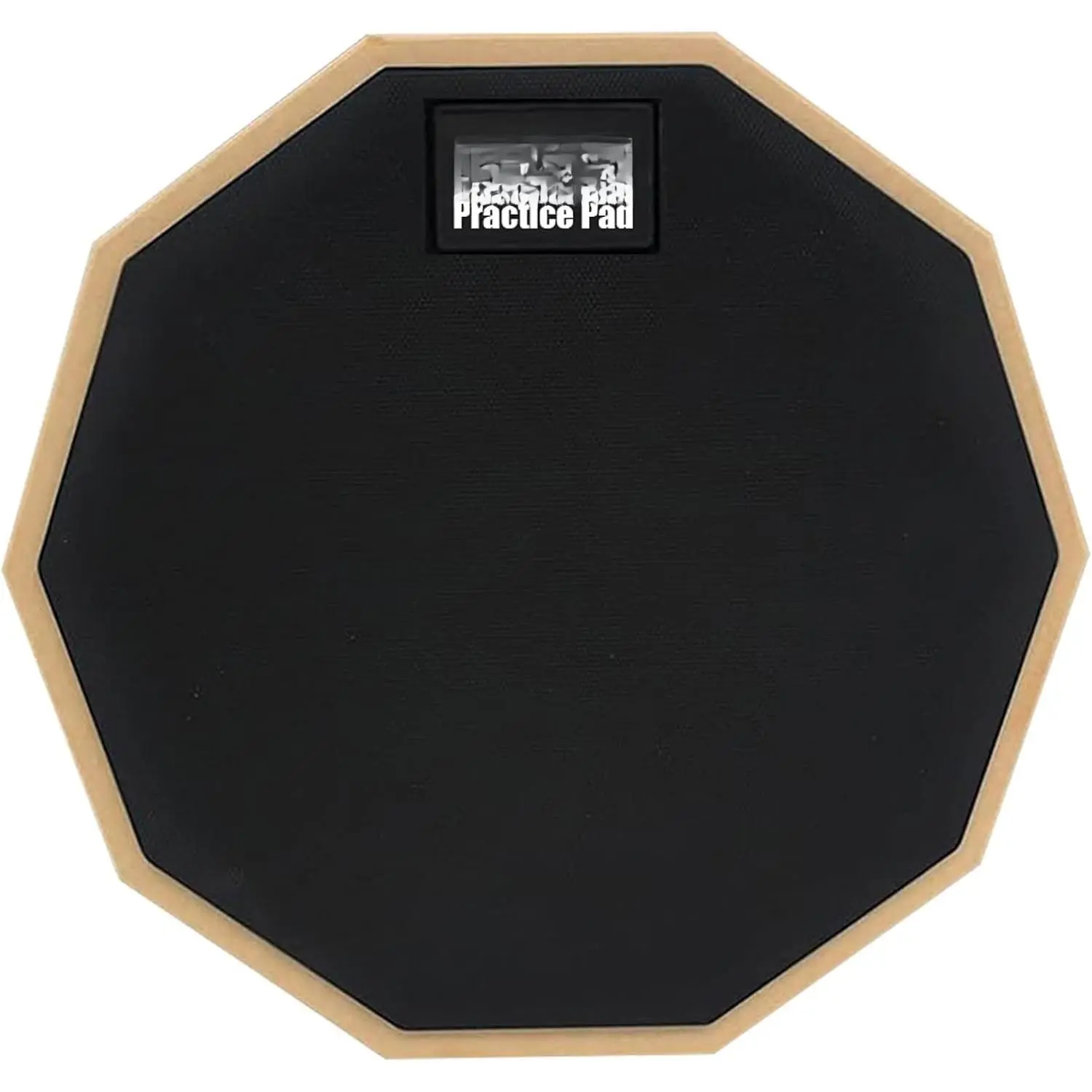 Portable Practice Pad, 8 in Double-Sided Percussion Accessory with High-Density Compressed Backside and Rubber Surface, Portable Practice Pads