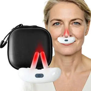 2 Modes Red Light Therapy for Nose,Relieves Rhinitis Sinusitis and Dry Nasal,Reduces Inflammation, USB Rechargeable,High Quality Portable and Convenient,Add 7.83Hz Pulsed,Nasal Treatment Tools
