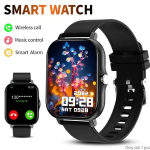 HD Screen Smart Watch, Fashionable Electronic Watch with Customized Dials, Wireless Calls, Message Alerts, Fitness Tracker with Sports Mode for Android iOS