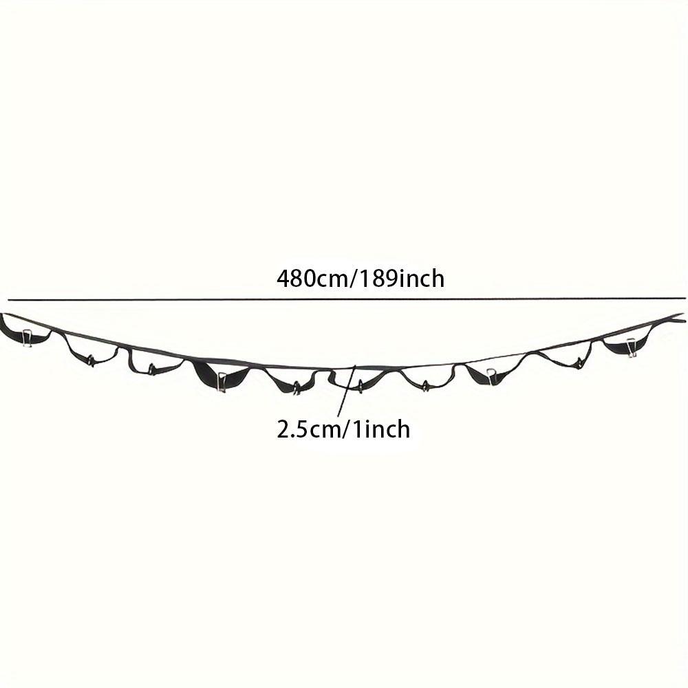 Outdoor Portable Tent Storage Hanging Rope, Camping Hanging Rope with Buckles, Tent Storage Hanging Rope Set, Camping & Hiking Equipment, Camping Supplies, Camping Accessory, Camping Gear