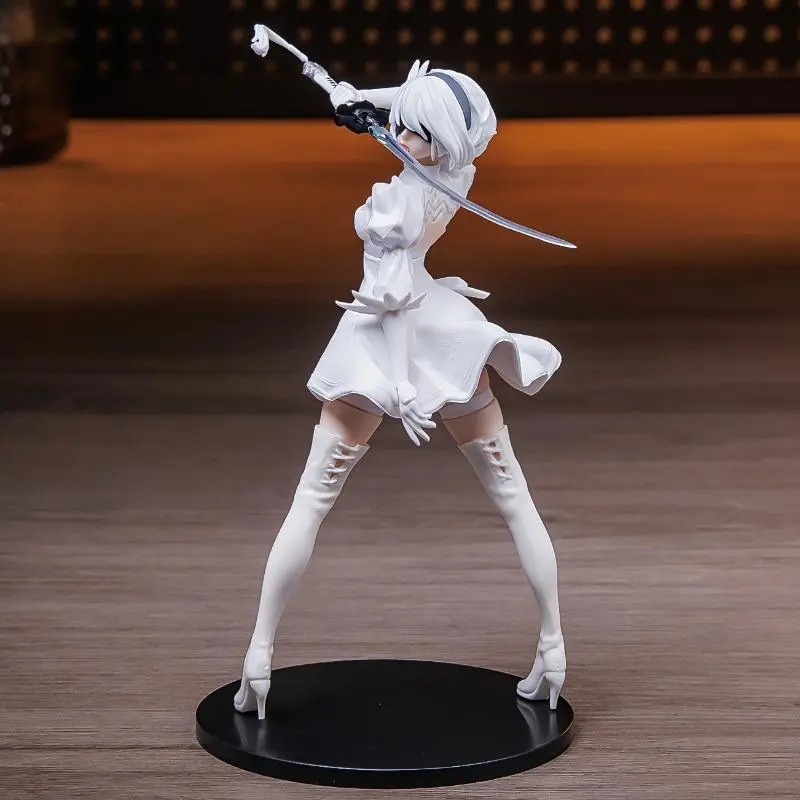 Nier 2B-9S Anime Statue, Handmade Ornament, Small Gift for Anime Fans, Room & Christmas Decoration
