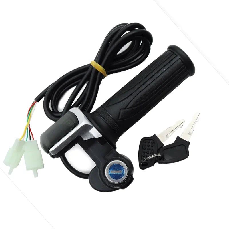 THE WELL KEPT Universal Electric Throttle Grip 24V 36V 48V 1Pair Electric Scooter   Handle with Key Lock Display  Divides LCD Grip  cycling accessory  bicycle handlebar  cheapest  bikeaccesories   shop  parts  outdoor  bicycle shop   accessory downhill bi
