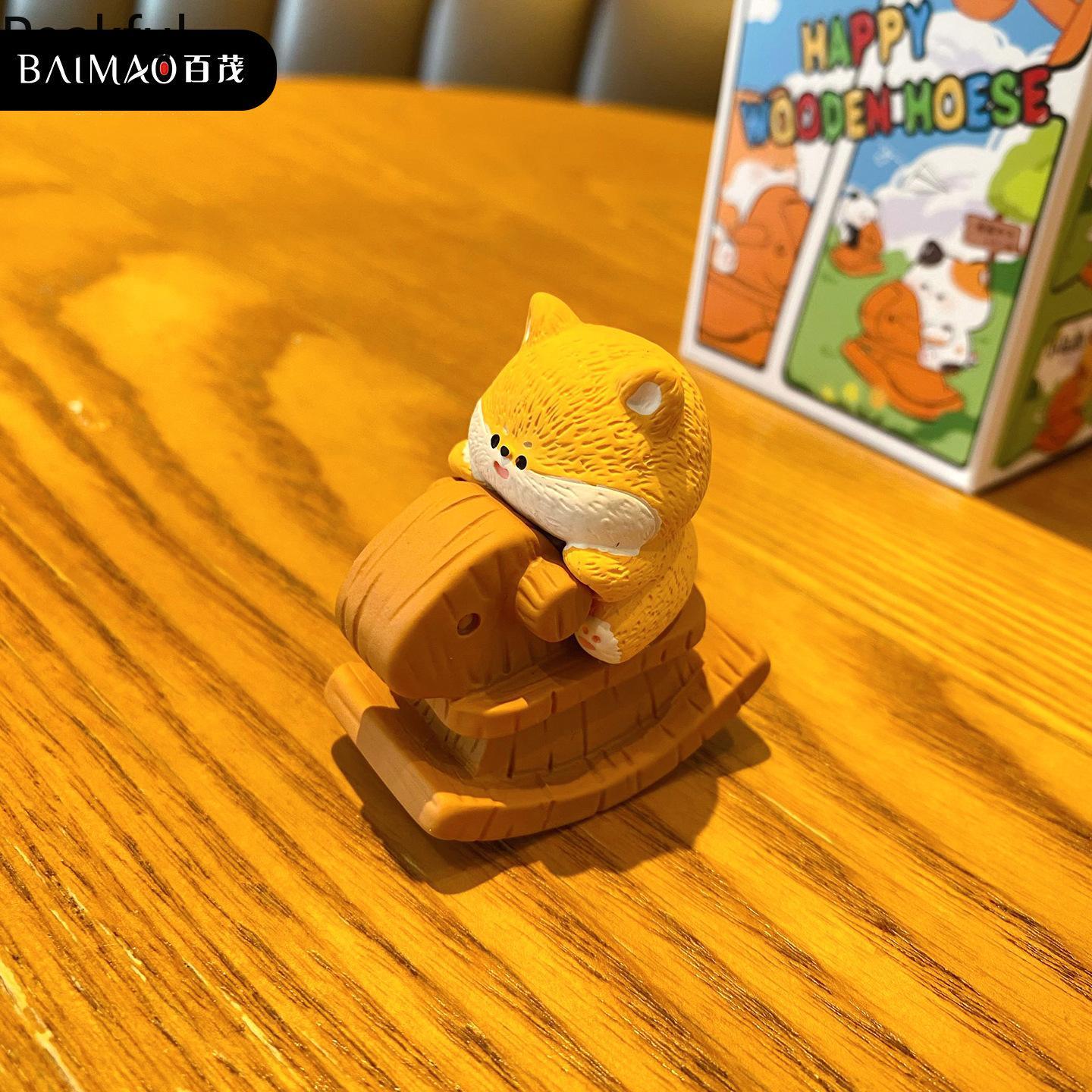 2026 Cute Pets Resin Ornaments – Charming Rocking Horse Figurines, Creative Desktop Decor, Adorable Gift Idea for Pet Lovers, Perfect for Adding Whimsy to Any Room