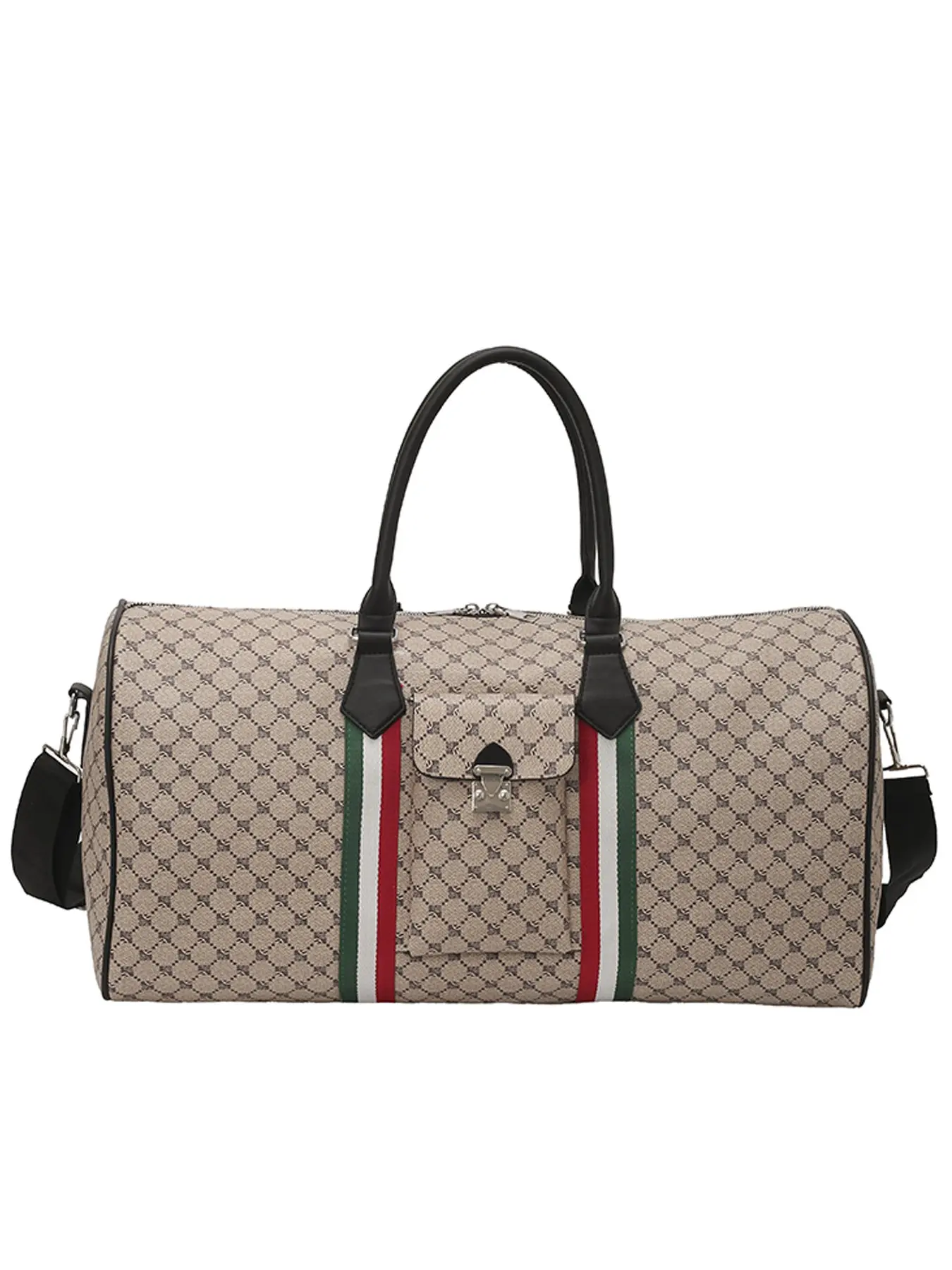 Casual Print Large Capacity PU Leather Travel Bag, Unisex Handbag, Shoulder Bag, Crossbody Bag, Stylish and Durable Design duffle bags，tote bag，luxury bags designers，bags for woman，travel bag，