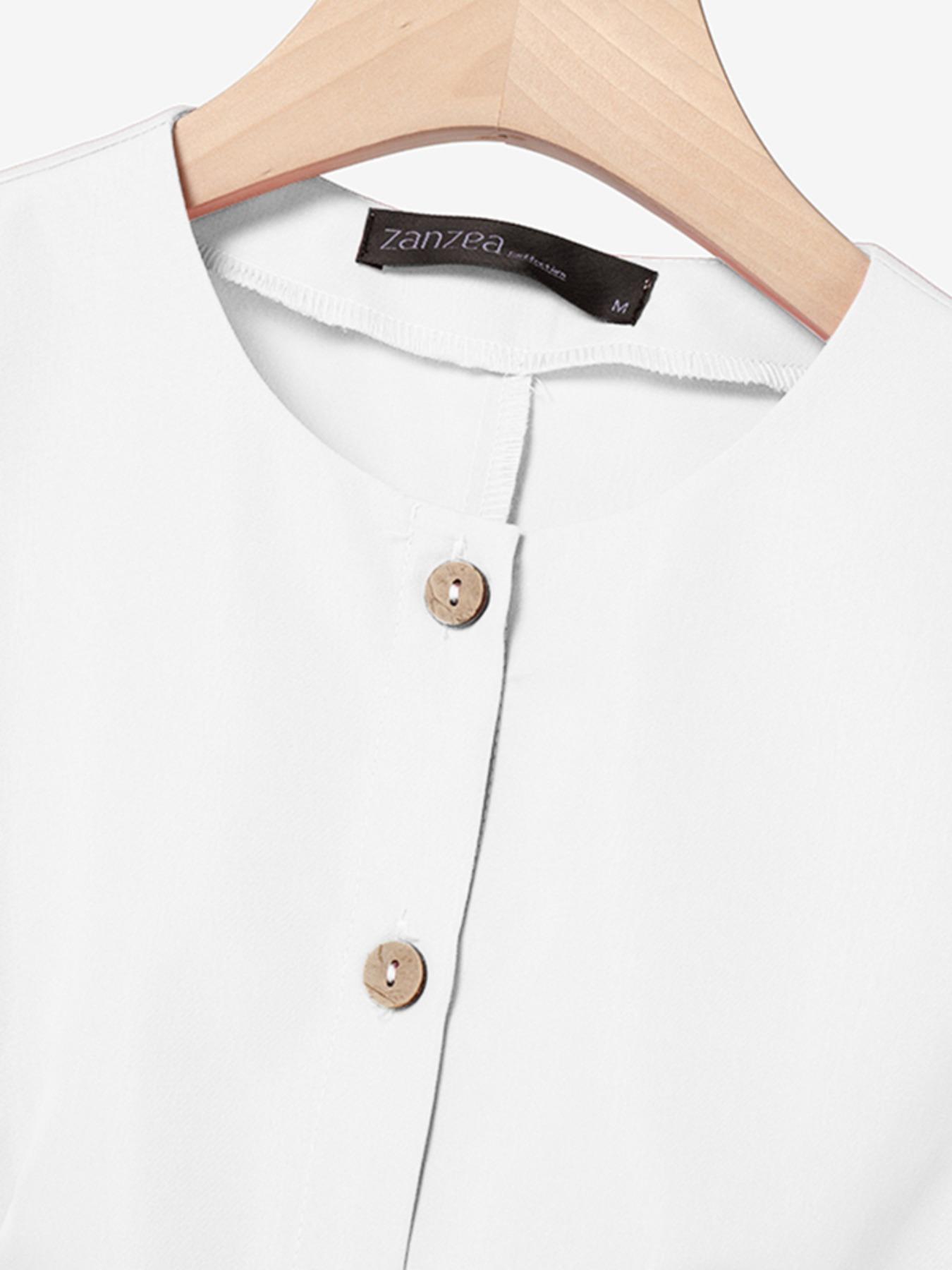 Two-Piece Set Women's Plain Woven Cropped Top & Elastic Waist Wide Leg Pants, Elegant Fashion Top & High Waist Trousers for Daily Wear, Womenswear for Summer