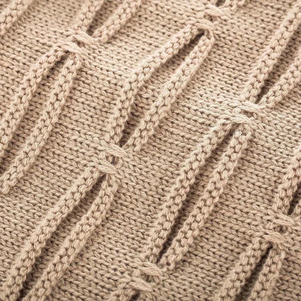 New Letter Label Winter Hat Long Size Knitted Cap High Quality Casual Beanies For Men & Women Solid Bonnet Cap