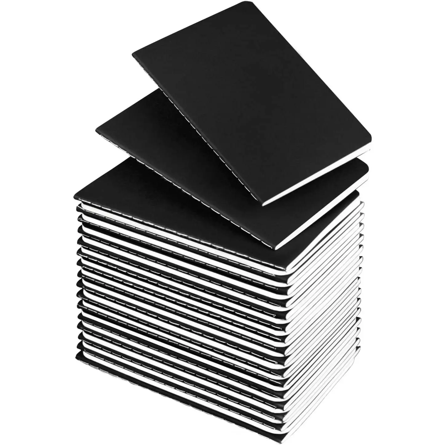 Mini Notepads Bulk 36 Pack Small Journal Pocket Notepad-Black Cover Notebooks 3.5 x 5.5 Inches, 30 Sheets/60 Pages, for  to Writing