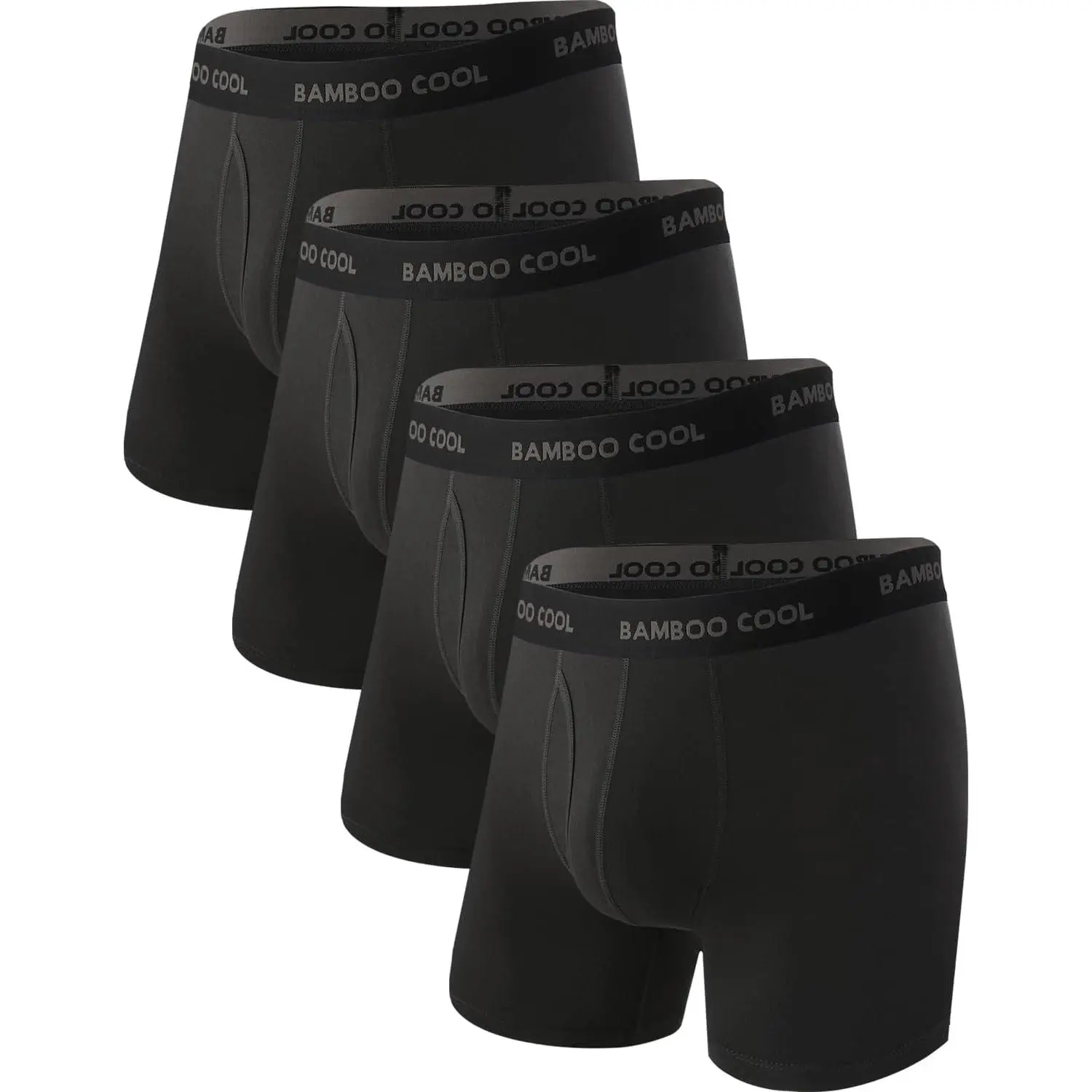 Men's Ultra Breathable 4-Way Athletic Boxer Briefs with Comfort-Flexible Waistband - Menswear, 01-Multicolor (4 Pack), Assorted Colored, No Riding Up Multipack, 4-Way Men's Boxer Briefs
