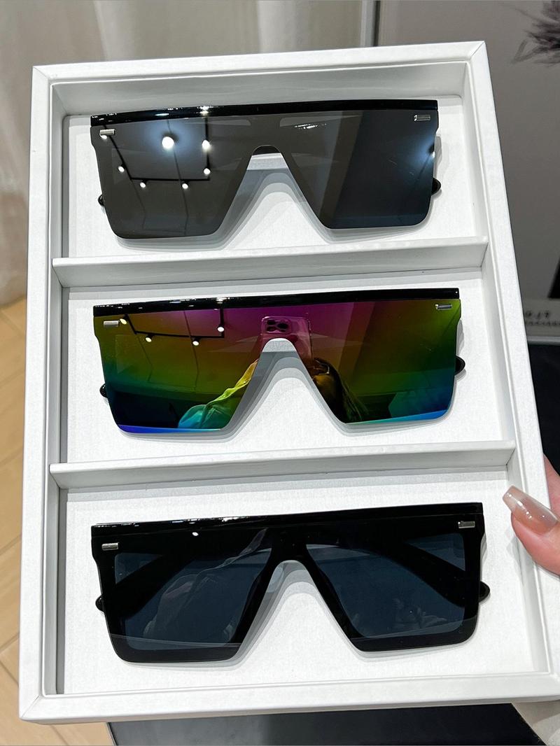 Unisex Vintage Trendy Sunglasses, Retro Outdoor Sports Sunglasses, Fashionable Sunglasses for Men & Women for Everyday Use, Mirrored Shades