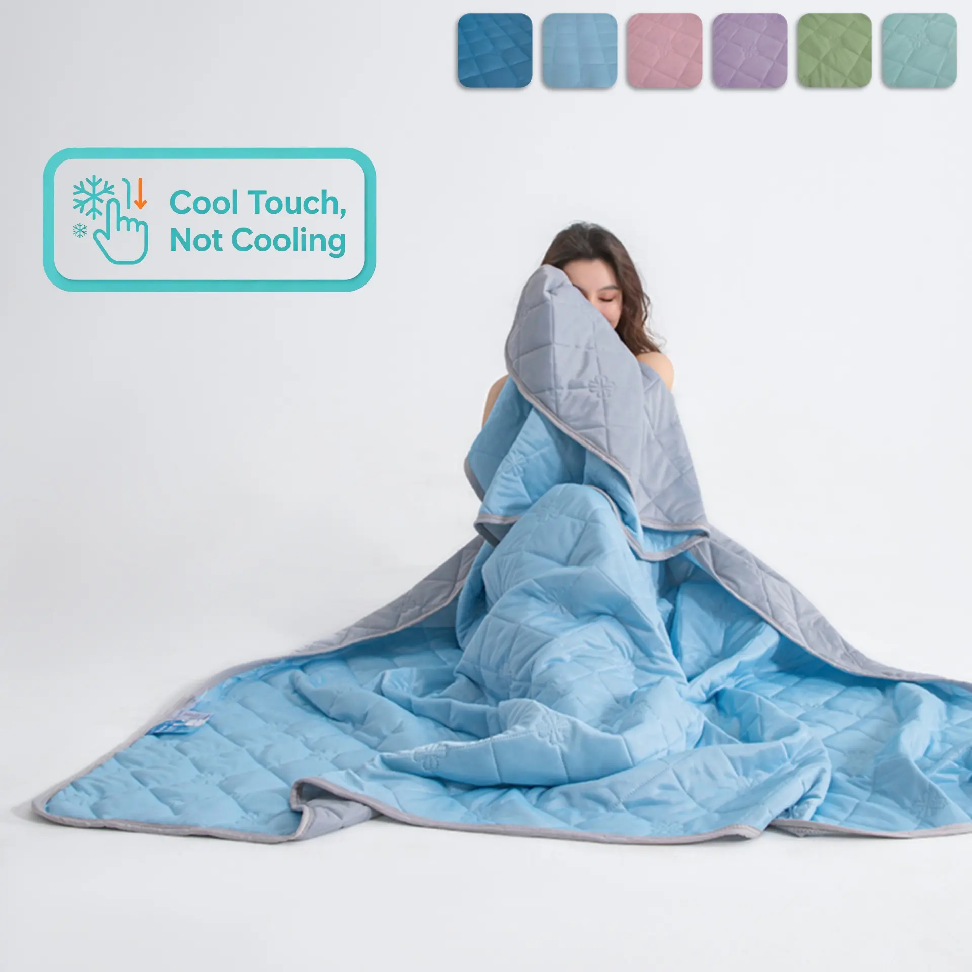 Cooling Summer Blanket, Lightweight Breathable Silky-Soft Bedding for Hot Sleepers and Night Sweats, Comfy Bedding, Soft Blanket Throw