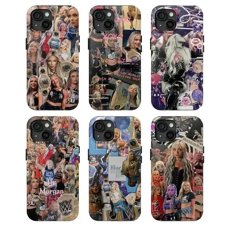 Liv Morgan Watch Me iPhone Tough Casing - XOXO 2025 WWE Superstar Artistic Cat Design, Luxury Crystal Yellow Transparent Soft TPU Waterproof Shockproof Protective Cellphone Cover for iPhone 11-17, Cute Couple Gift with Junk Resistance,,capris,matte,screen