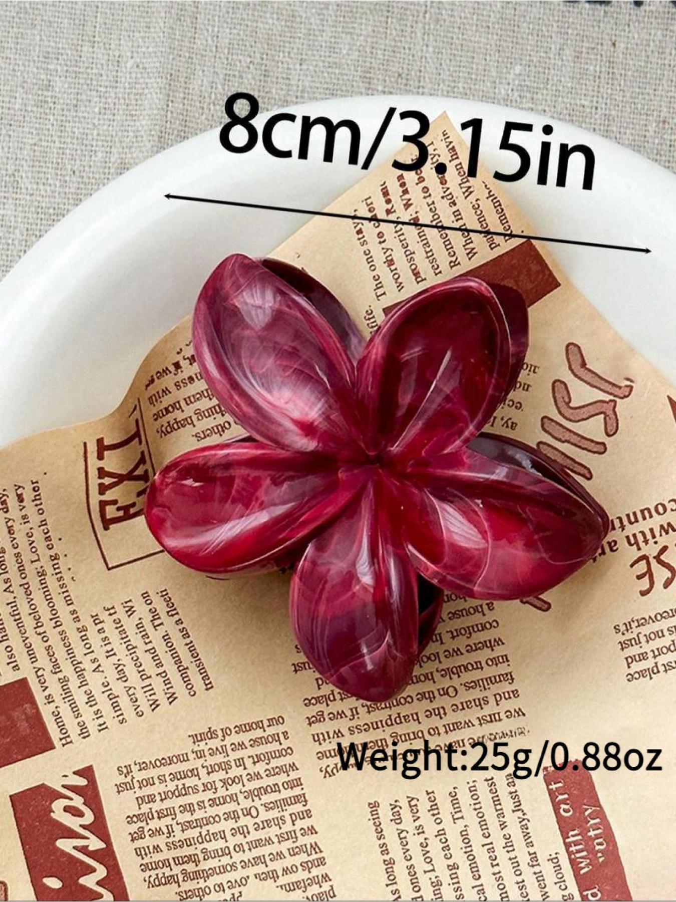 2pcs Women's Leopard Flower Hair Clips, Bohemian Vintage Hair Accessories, Perfect for Vacation, Casual, Party, Holiday, Daily Wear