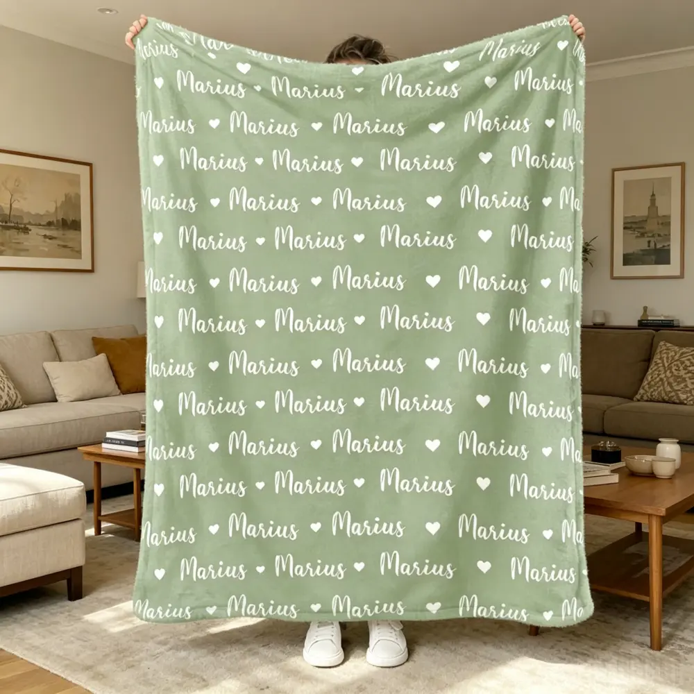 Personalized name blankets, unisex baby blankets, patterned decorative blankets, children's blankets—perfect for super soft décor/sofa/bedroom use, making them a wonderful gift for children, family, and friends.