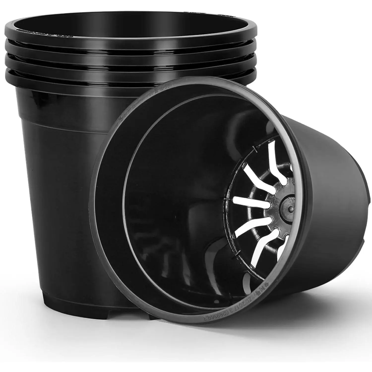 2/3/5/10 Gallon Pots for Plants, Sturdy Plastic Planter Pots with Drainage Holes, Large Plastic Planter, 3 Gallon Nursery Pot for Seedlings, Succulents, Cuttings