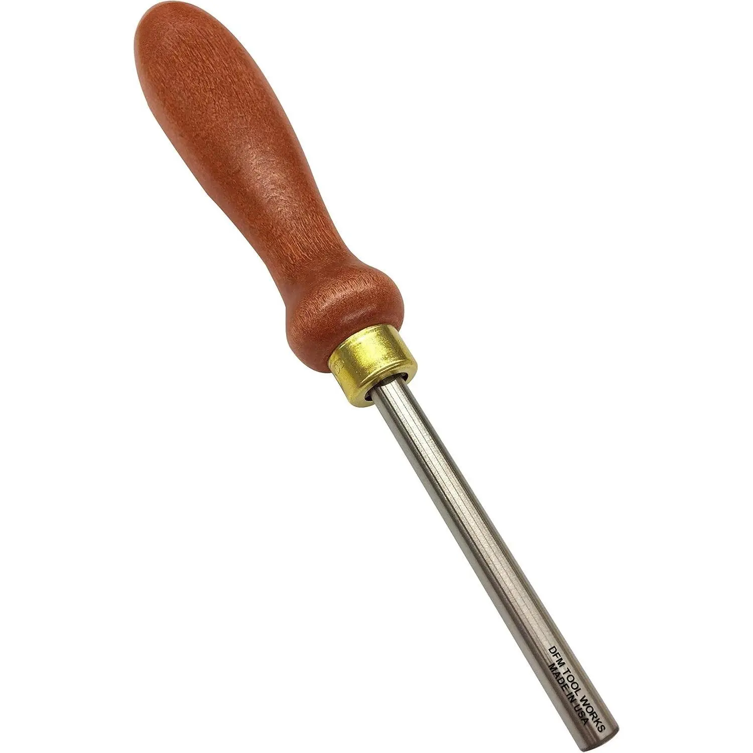DFM Tool Works Cabinet Scraper Burnisher Tool - with Hard Maple Handle and Super Hard High Speed Steel Rod - Ideal for Card Scraper Burnishing and Woodworking Applications - Made in USA