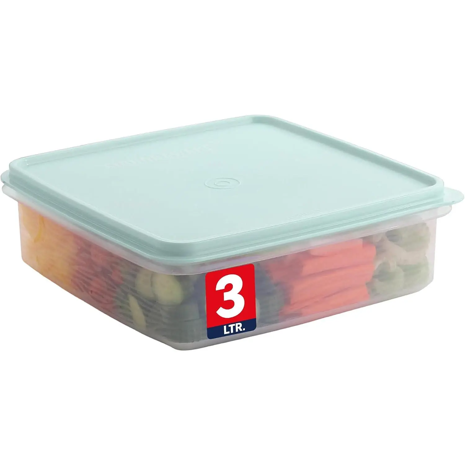 Plastic Storage Container with Lid – 3L Cupcake Carrier – Leakproof Cookie Container Airtight –  Plastic Container with Lid for  Storage, Meal Prep, Leftovers, Cupcakes