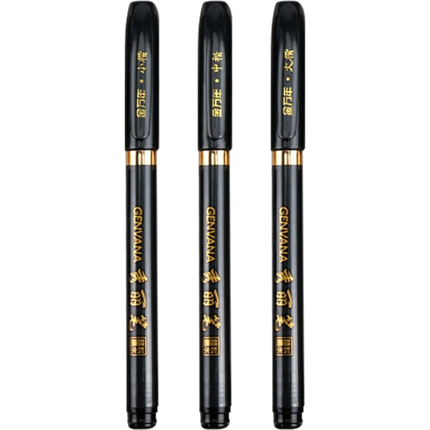 3 count Ink Pen Artist 3 Size Calligraphy Pen for Writing Drawing Chinese  Calligraphy Shodo Brush Ink Pen Fineliner Pens Calligraphy Set for Beginners