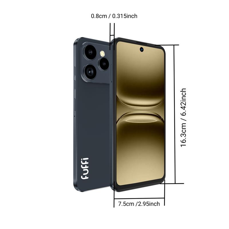 FUFFi-M17 Pro 4G Smartphone, 6.56-Inch Screen, 3GB RAM + 32GB ROM, Quad-Core Processor, Android 10.0, Dual SIM Card, 2+2MP Dual Camera, 3100mAh Battery, Stylish Phone, Android System