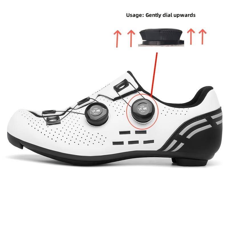 Sneakers, Men's Cycling Shoes Compatible with  Anti-slip Cleats, Suitable for Daily Cycling and Racing