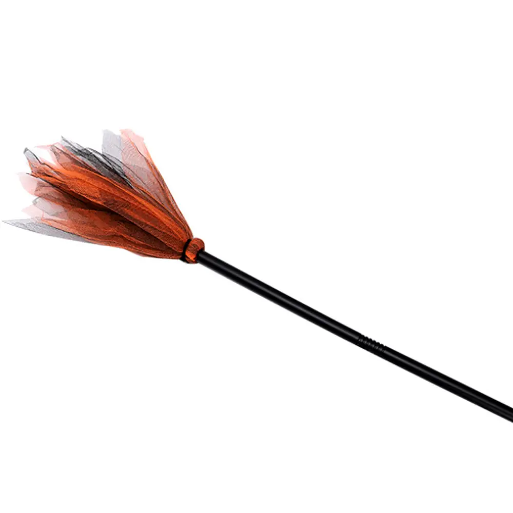 Halloween Witch Broomstick Party Prop, Harry Potter Style Kids Costume Accessory, Halloween Decoration Makeup Wand for Dance Parties, Party Accessories