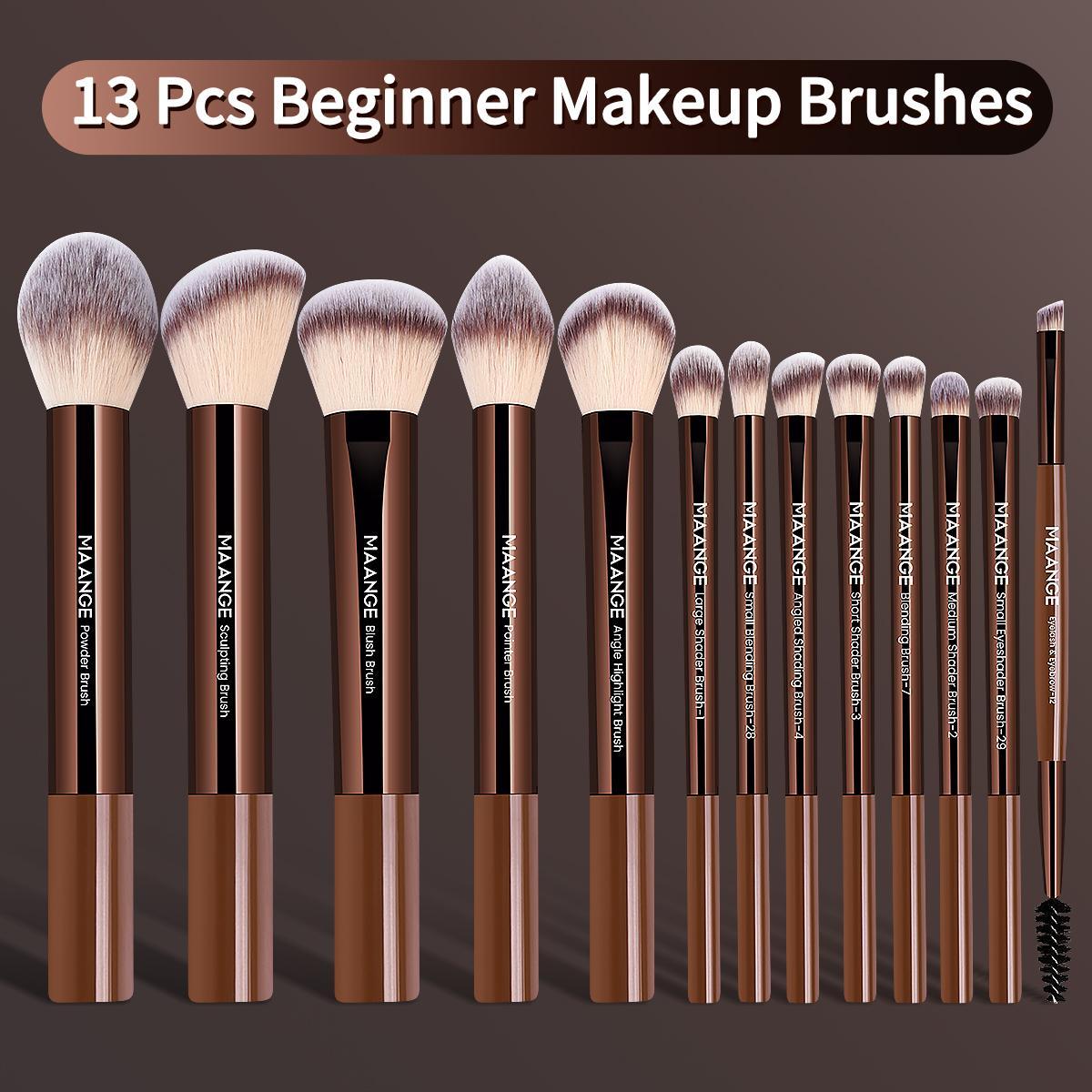 Professional Makeup Brush Set, Aluminum Tube Design, Available in 7/13/20 Pieces, Ideal for Cosmetic Application