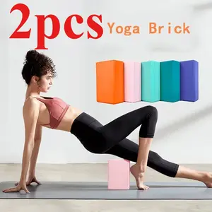 2Pcs Durable Sports Stretching EVA Exercise Pilates Yoga Block Brick Gym Foam Fitness Equipment