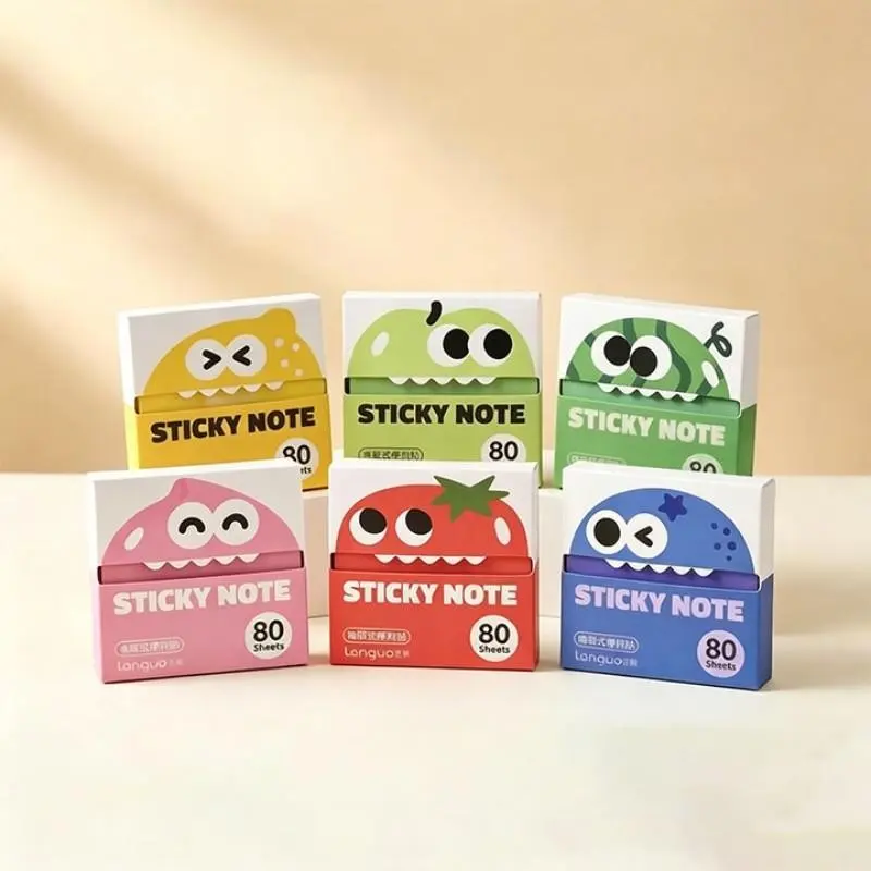 Transparent Pull-Off Sticky Notes (6 Packs, 480 Sheets), Strong Adhesive, Reusable 50 Times, Office Supplies, No Residue, Easy to Remove, Ideal for Work and Study